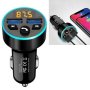 Halo Car MP3 Bluetooth Player Car Charger Car Fm Transmitter 3.1A Car Charger Elegant Black