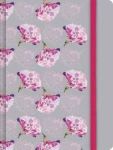 Rvr 1960 Biblia De Apuntes Gris Y Floreado Tela Impresa Spanish Hardcover
