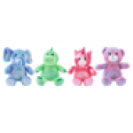 Tie Dye Plush Sitting Animals 25CM Type May Vary