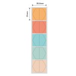 NB436 - - B1 B21 B3S B4 - 35.6X31MM - 220 Multi-colour Hexagon Labels
