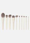 10 Piece Ivory Aluminum Make Up Brush Set