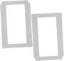 2 Pcs Magnetic Box For Shelving Card Holder Label Holders