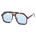 Blue Lens Square Frame Sunglasses