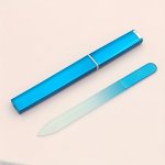 Crystal Glass Nail File Glass Nail File With Case Double-sided Etched Fingernail Glass Nail Files For Women Nail Foot Art Profes