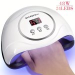 Led uv Nail Lamp With 4 Timer Settings Professional Gel Nail Dryer For Home Use With Smart Sensor Auto On off Manicure And Pedic