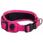 Rogz Utility Classic Padded Large Dog Collar - Pink Reflective Waggs Online Pet Shop