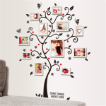 1PC Photo Tree Wall Sticker Pvc For Photo Frame Decor Self-adhesive Peel & Stick Waterproof Wall Decor Art Decals For Home Bedro