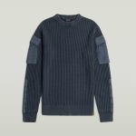 Raw Woven Mix Sweater Salute Gd