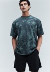 Loose Fit Sports Top In Drymove - Teal patterned