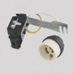 GU10 Holder H1 BR + Earth With Bracket
