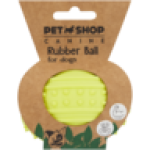 Oval Rubber Ball Dog Toy Colour May Vary