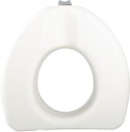 Toilet Seat Raiser White Adjustable