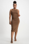 Amanda Basic Dress - Pinecone - M