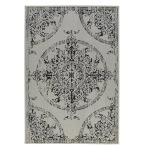 Poletti White And Black Rug - 2.4M X 3.4M