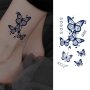 Waterproof Temporary Tattoo Stickers - Minimalist Heart & Butterfly Designs Realistic Non-Reflective Magic Tattoos For Arms Wrists Ankles Lasts 3-10 Days
