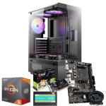 MSI Amd Ryzen 5 3500X 16GB DDR4 RAM 512GB SSD Nvidia Geforce GT 710 Entry Level Gaming PC