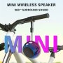 Small But Loud: MINI Wireless Speaker Wireless Portable Small Steel Cannon Aluminum Alloy Tws Pairing 360 Surround Sound Large Volume Small And Portable