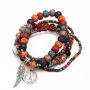 Handcrafted Mixed-material Beaded Bracelet Ideal For Vacations And Gifting