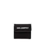 K pass Logo Trifold Wallet -black