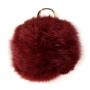 ACC-00014 - Dark Maroon Pom Pom Keychain