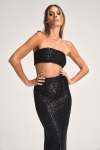 Noelle Boob Tube - Black Sequins - Medium