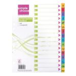 Simple Choice A4 File Index A-z Polypropylene 16