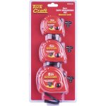 Tork Craft Measuring Tape Set 3PC In Plastic Casing 3M & 5M & 8M
