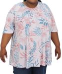 Ladies Printed Fancy Tunic - 60 Blue