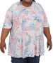 Ladies Printed Fancy Tunic - 60 / Blue