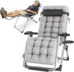 Foldable Recliner Lounger Chair - Brown