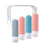 Travel Bottles Set For Toiletries Soft Leak Proof Silicone Containers - 4-PIECE