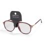Identityburgundy Aviator Clear Lens