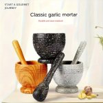 1 Set Of Grinding Bowls Kitchen Garlic Press Bowls Kitchen Peper Crushers Food-grade Pp Material Multi-purpose Grinders Garlic M