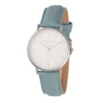 Blue Leather Strap White Dial Women's Watch HL2054A