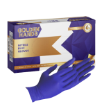Nitrile Cool Blue Gloves 100S