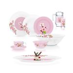 Amber Rose Garden 46 Piece Dinner Set Multicoloured