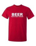 Beer Man's Best Friend Mens T-Shirt - Red