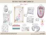 Cot Duvet Bedding Butterfly Fairy Flower Garden Set