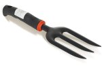 Garden Tool Fork 3 Teeth With Plastic Handle