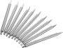 10PCS Stainless Steel Blank Ballpoint Pens For Diy Comfortable Writing