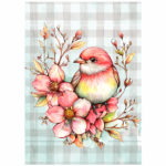 Fabric Paint Sling Floral Bird