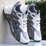 Men's Running Sneakers Non Slip Lace Up Low Top All Seasons Training Workout Camping Comfy