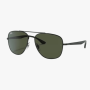 Black Frame Sunglass G15 Green Lens