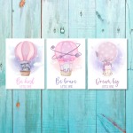 Girls: Set Of 3 - Balloon Animals 1 - 3 X A4