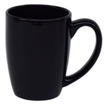 Standard Bullet Solid Black Mug 340ML Set Of 6