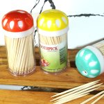 Toothpick Dispenser With Picks Colour Lid 3X150 Tbd