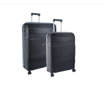 Cellini Safetech 2 Piece Set Medium Luggage Set -black - Ys Travel Bags