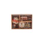 Red Car With Tree Gold Train & Air Balloon Pack Of 3