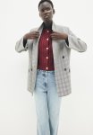 Cable-knit Cardigan - Dark Red
