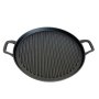 Lifespace Round Cast Iron Griddle Grill Pan - 31CM